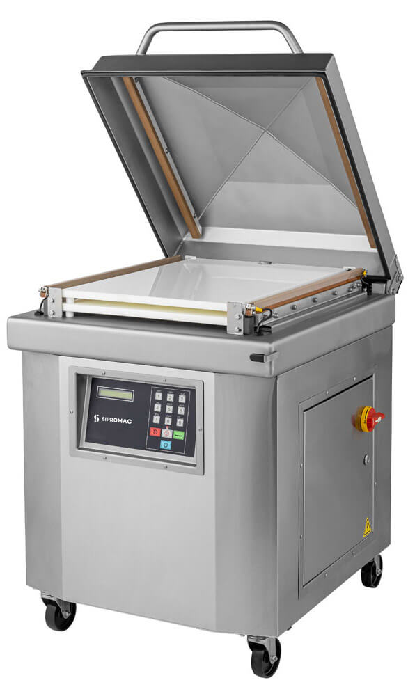 Commercial single chamber vacuum sealer, ideal for high output production and high volume packaging needs